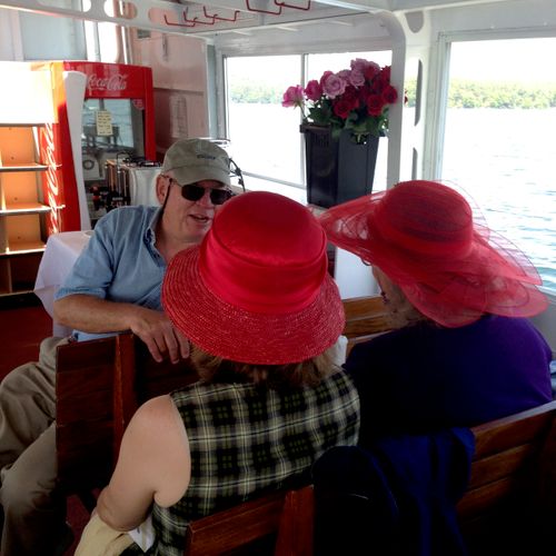 Red Hat Ladies  Lake Cruise