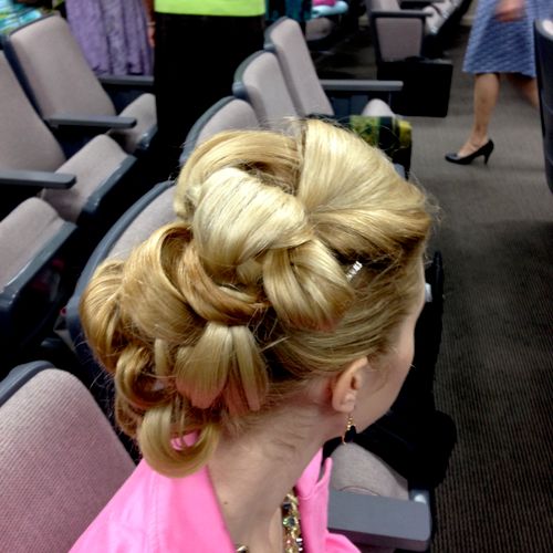 Bridal party updo