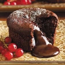 Warm Chocolate Fondant With Red Berry