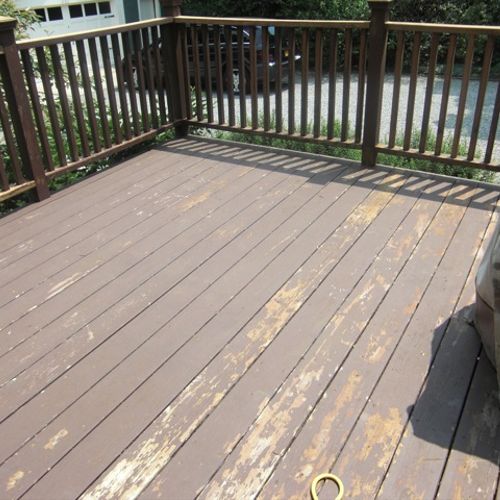 The Deck before...