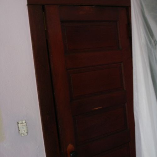 An old door to be restored.
