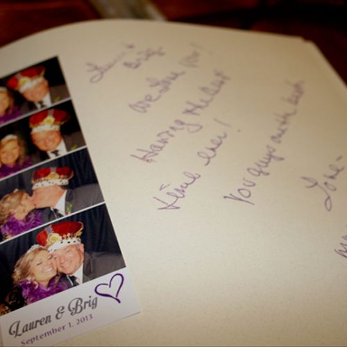 Add a personalize scrapbook to your event!