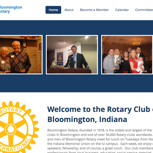 When the Bloomington Rotary Club needed a new webs