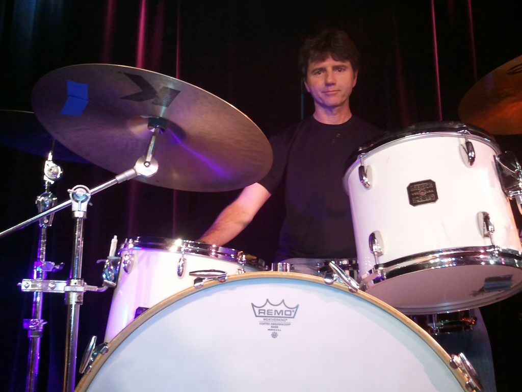 Playing an 80's Gretsch kit at Lestat's.