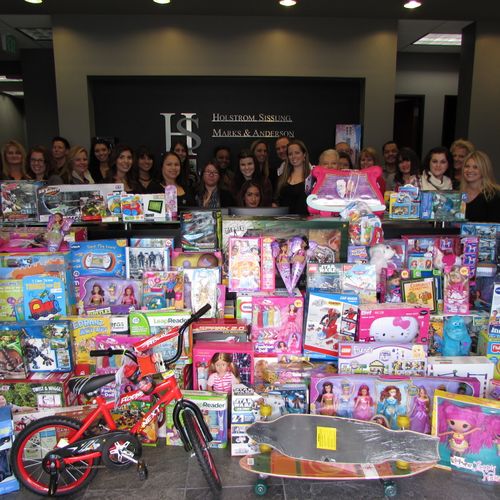 Toy donations from our amazing staff and clients t
