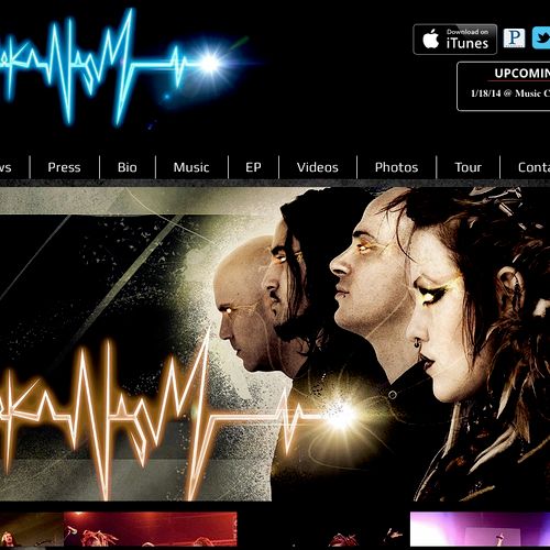 Custom Website for Orlando Band
Meka Nism
www.meka