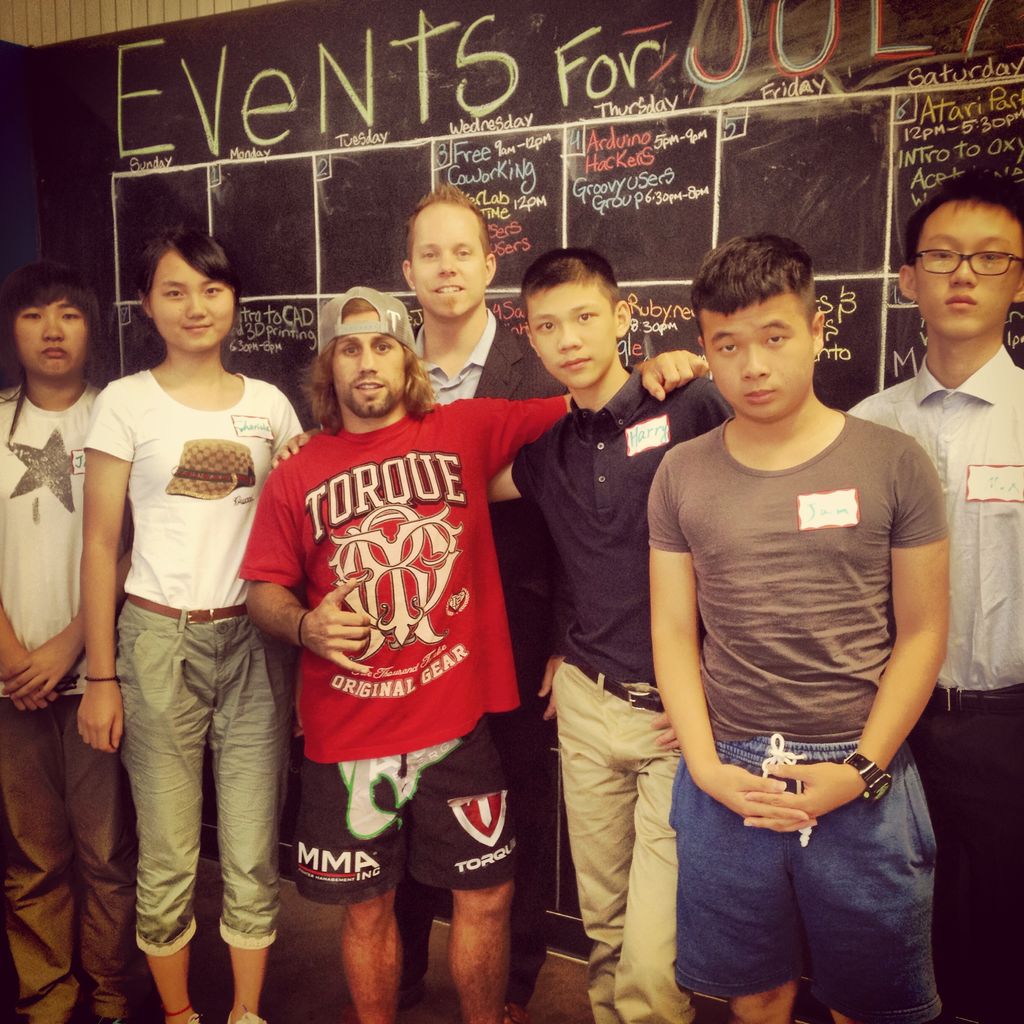 Working with celebrities like Urijah Faber to teac