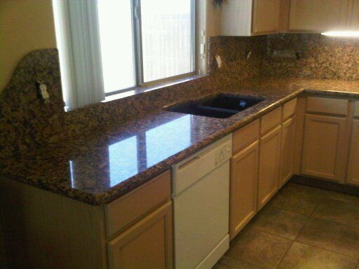 granite counter top installed