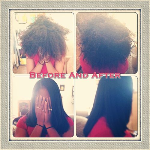 perm,wash,flat iron, and trim