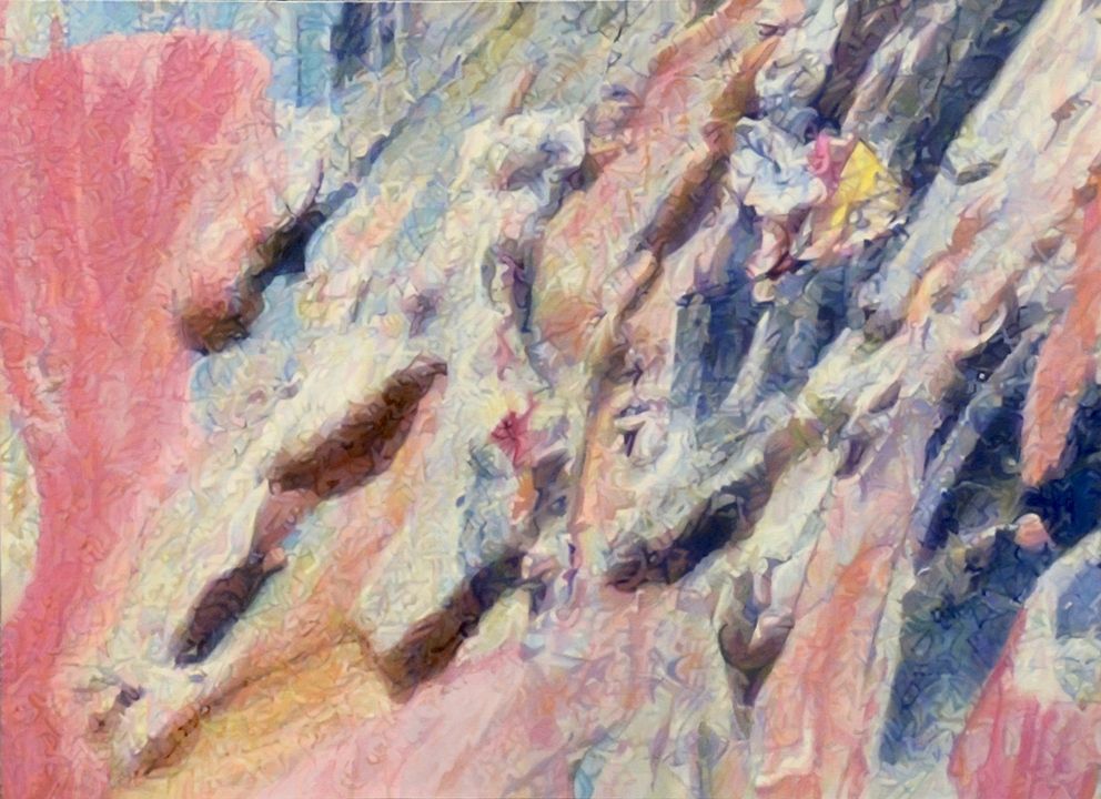 Painting IV - Oil on Canvas, Macro study of paint 