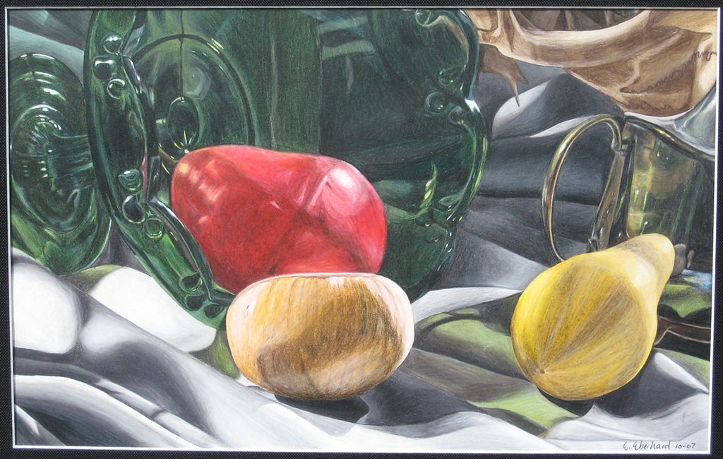 Fake Fruit - Observational Still Life Drawing