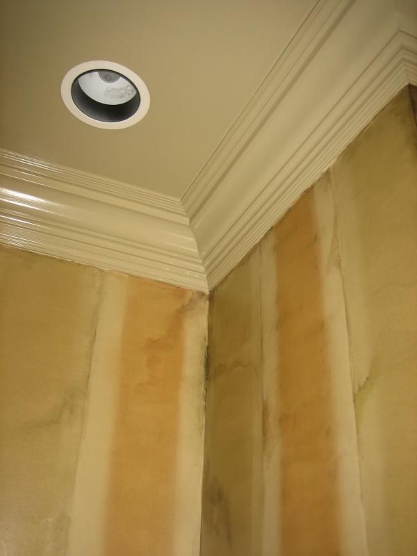 Painted ombre stripe aged