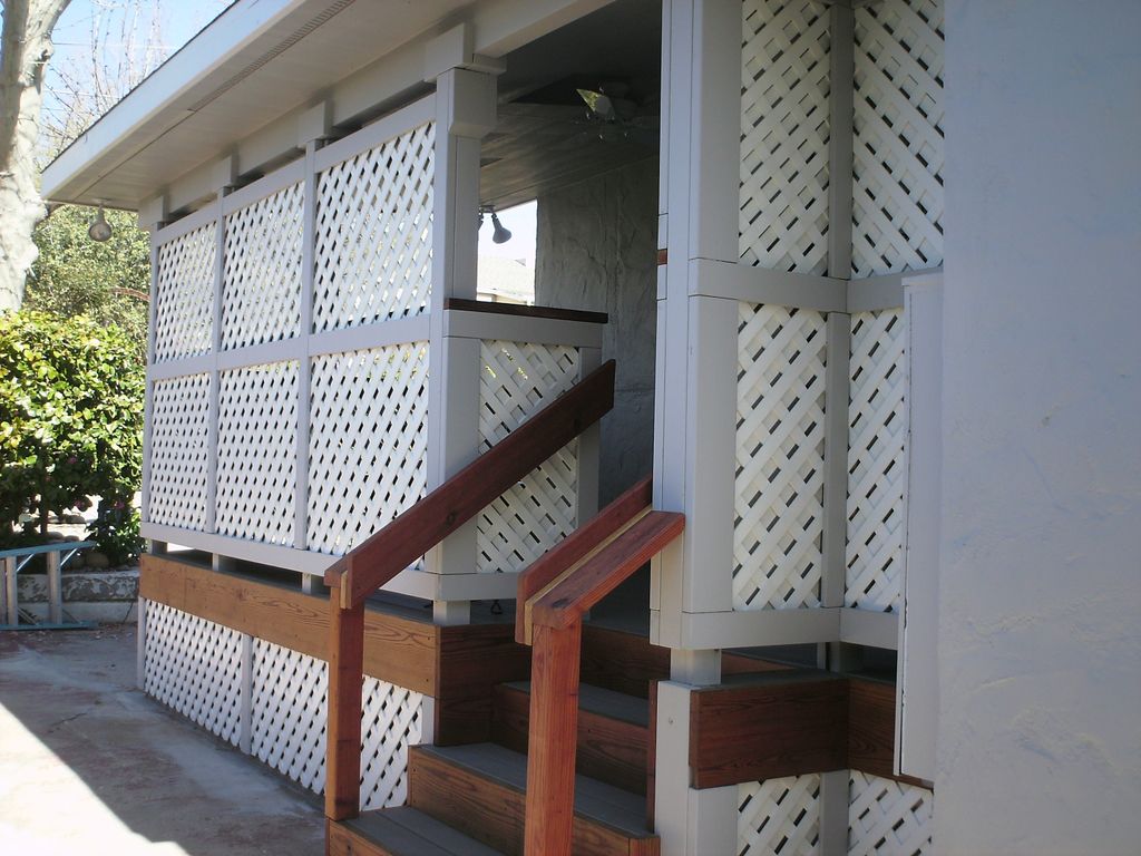 Roofed and enclosed deck for Joanna Manesajian. Pr