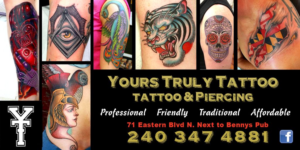 We designed this advertisement for a local tattoo 