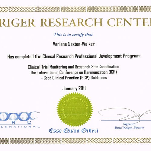 Clinical Research Associate Certification