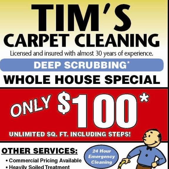 Tim's Carpet Cleaning, Whole-House Deep Scrubbing