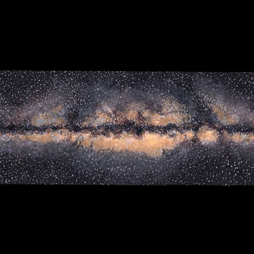 Milky Way Galaxy, Acrylic on canvas