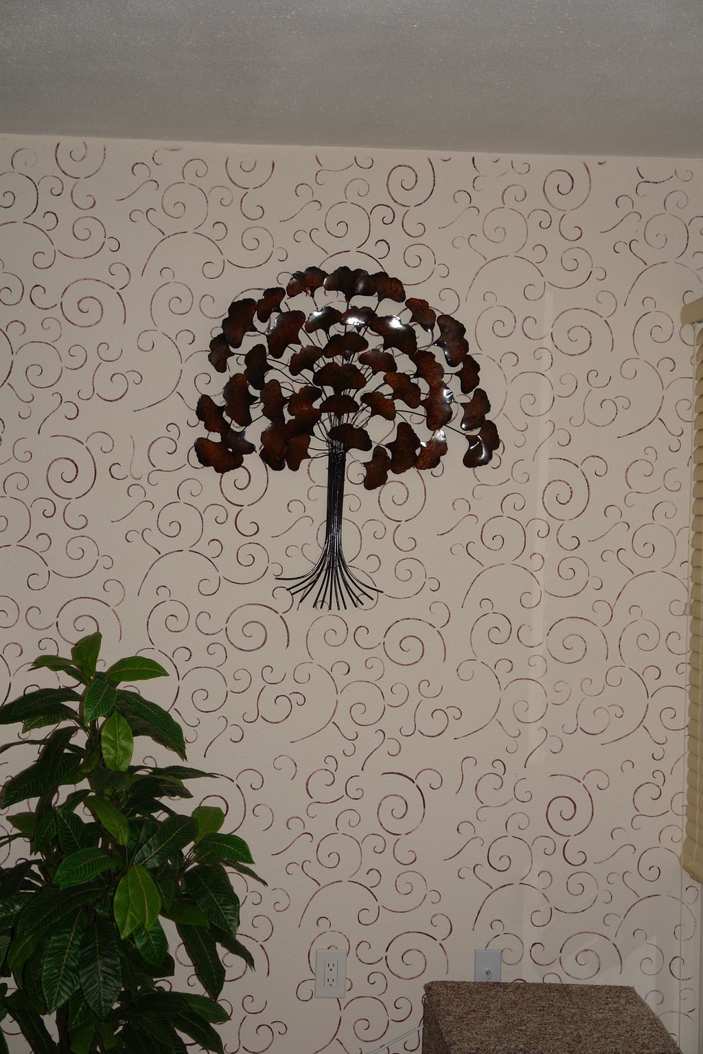Right side of custom wall covering.  we purchased 