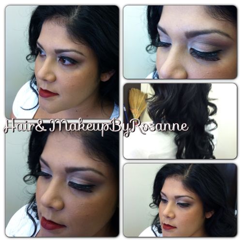 hair style and make-up