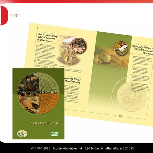 Design Brochure for BALTIMORE SPICE