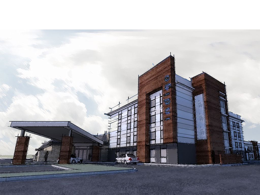 Hotel renovation rendering