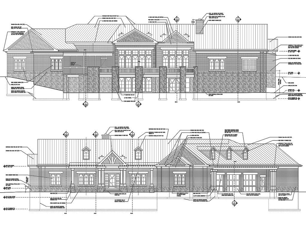 Construction documents for new 6,000 s.f. house