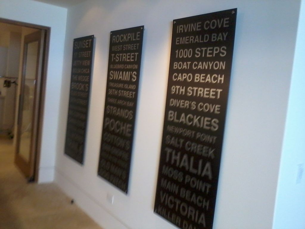 Hung custom artwork.