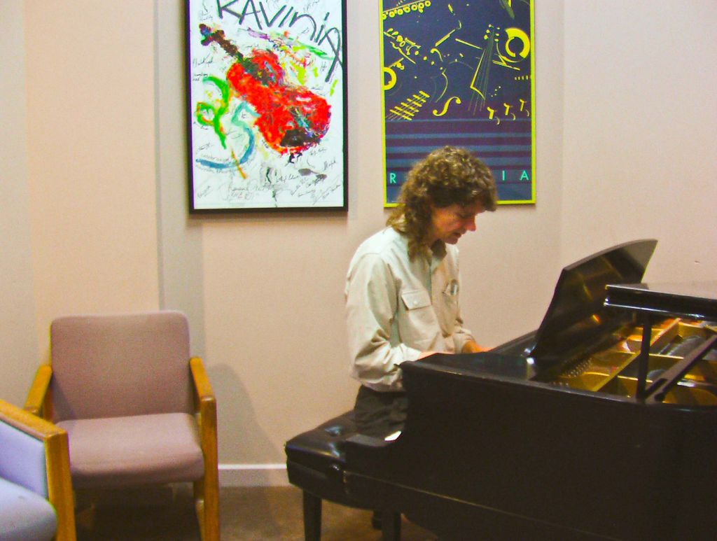 In one of the studios at Ravinia Park. (I haven't 
