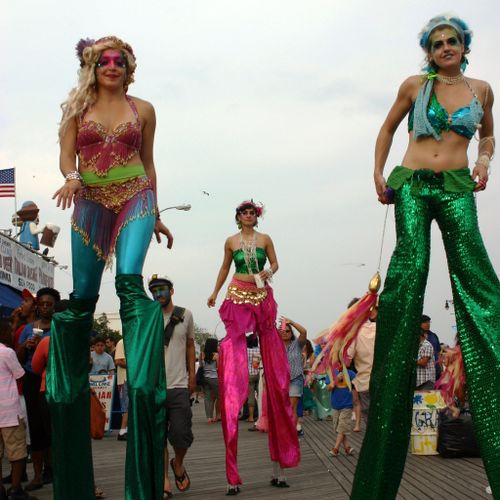 Mermaid Parade at Coney Island NY.