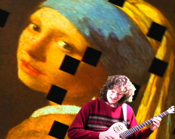 Me performing with music and a computer--very cool