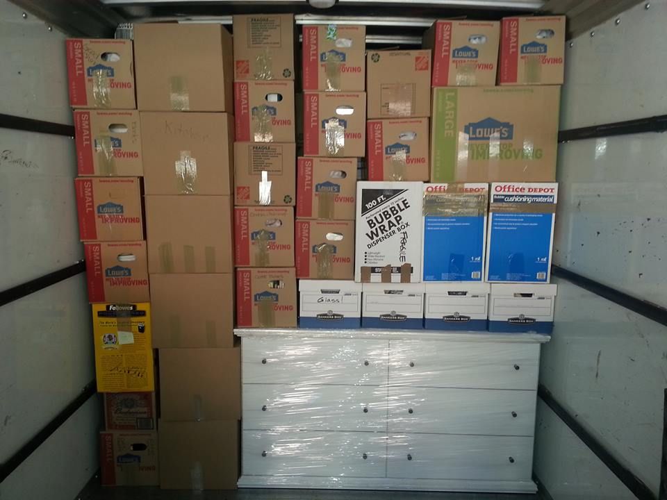 Half way through a 24ft truck. 10/26/13