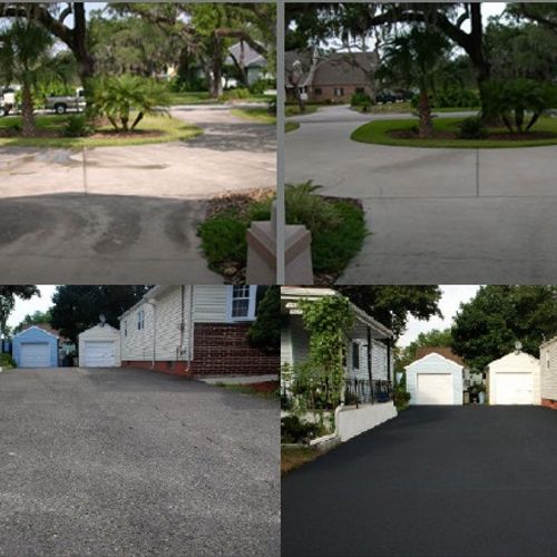 Before and after Driveways