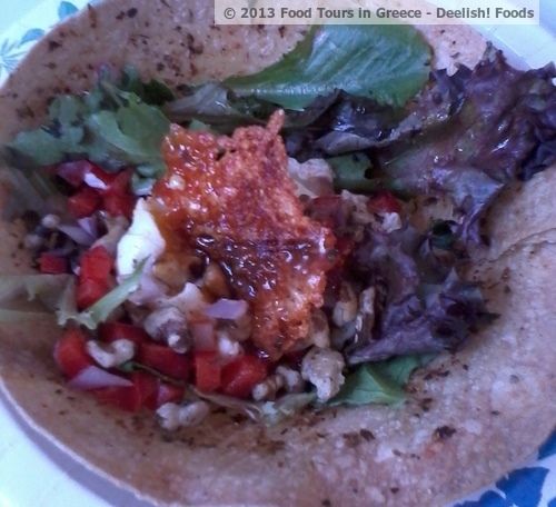 Healthy lunches roasted red pepper tostada salad- 