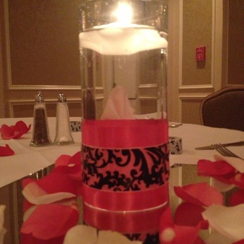 Sweet 16 Candle Centerpiece