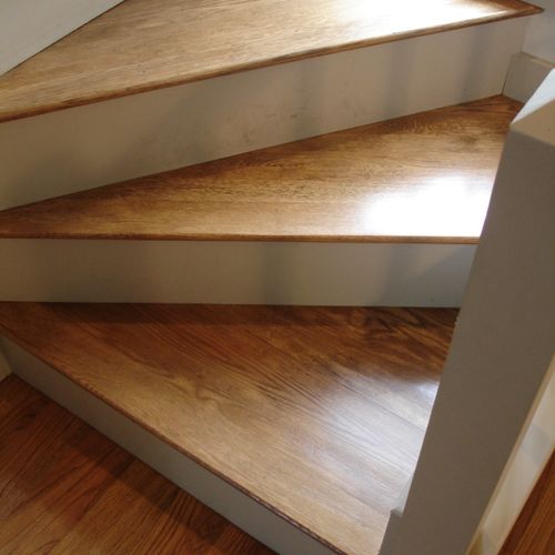 New oak staircase