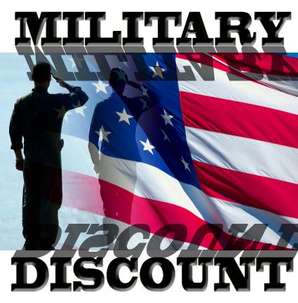 10% OFF to Active Military Personnel