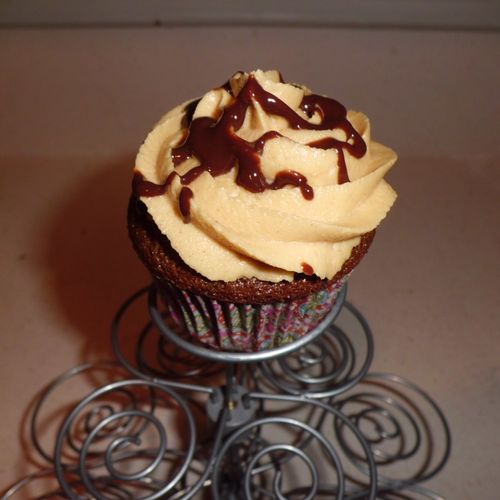 Chocolate and peanut butter explosion cupcake!