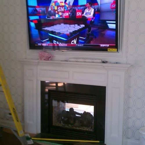 65" Plasma I did on the finish of a new constructi