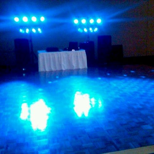 Blue Dance floor lighting