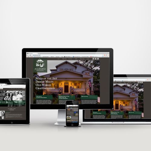 Website design for Allegro Builders.
*winner of We