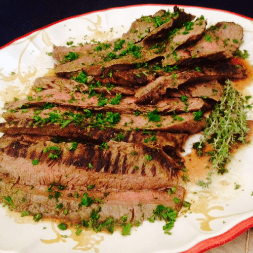 Flank Steak with Fresh Herbs