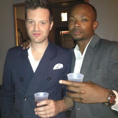 Backstage with brotha Mayer Hawthorne at the 2013 