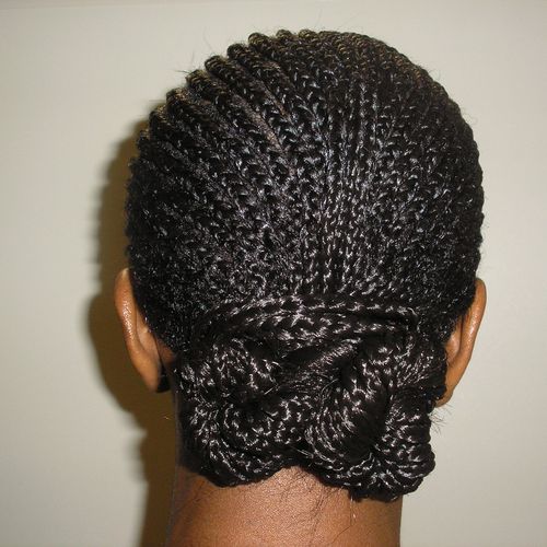 Cornrow Braids/Extensions (Back)