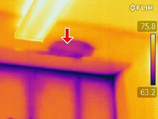 Thermal Imaging Camera found a plumbing leak in br
