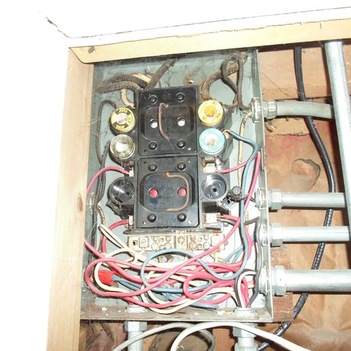 Old electrical panel must go