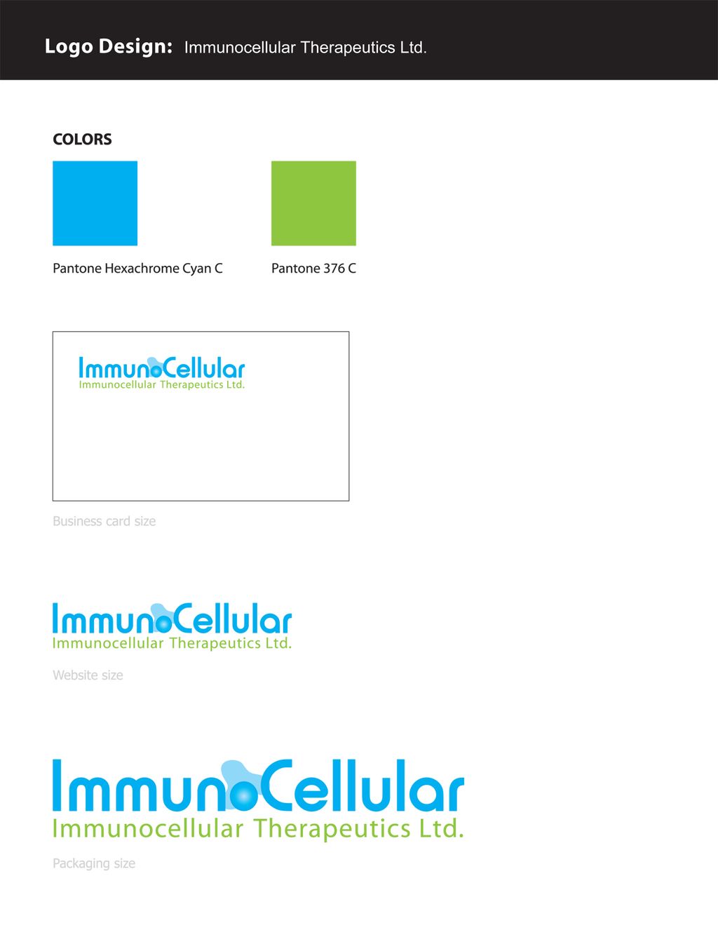 ImmunoCellular Therapeutics, Ltd Logo Design & Mar