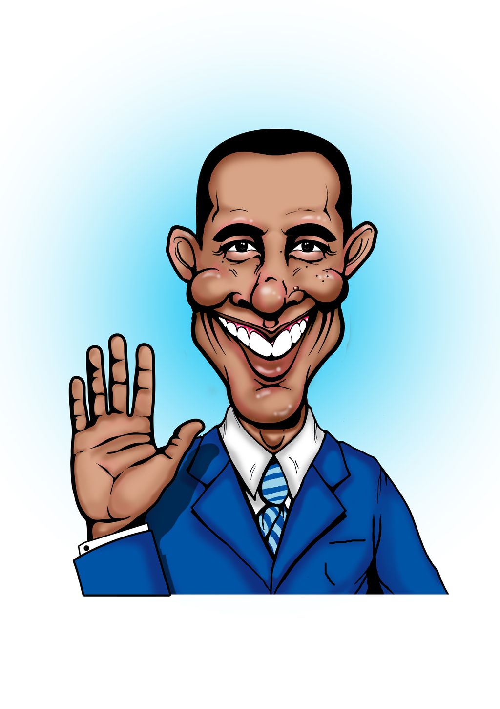 Caricature Pres. Obama: Obama & Me Project 2009