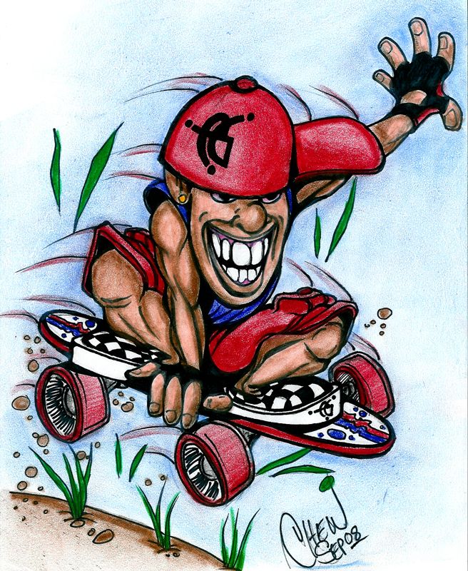 Illustration Skateboard Dude: Elevated Game 2008