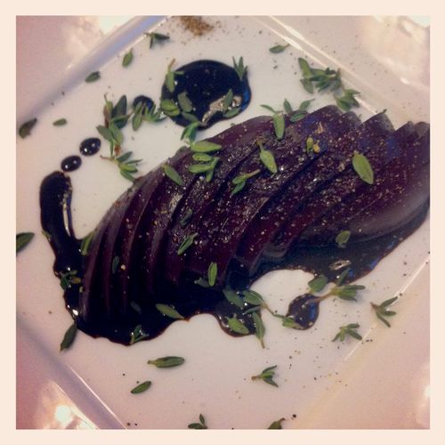 Appetizer: Beets in Balsamic Redux