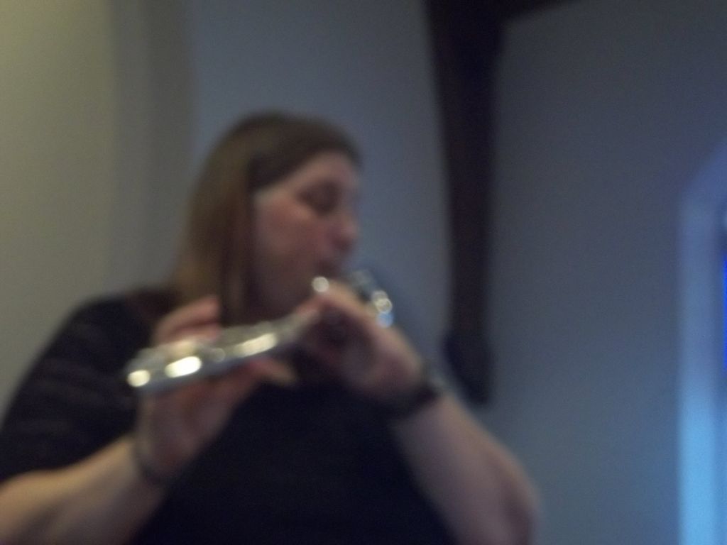 Karen in recital on the alto flute